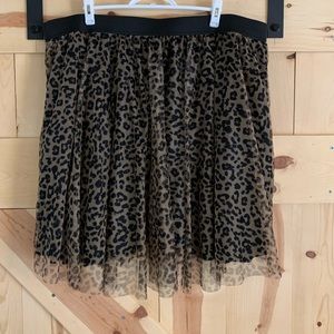 Torrid Leopard Print Flared Skirt Plus Size 4